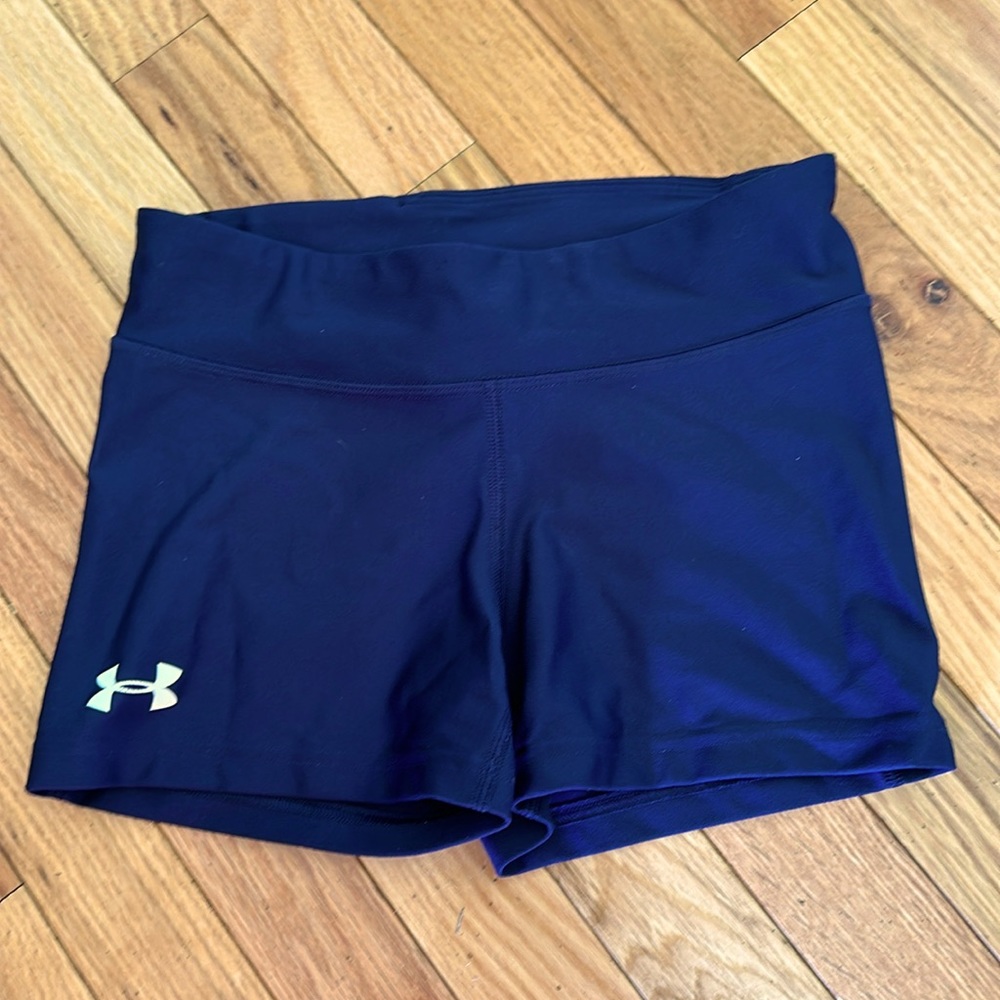 Small blue spandex under armor
